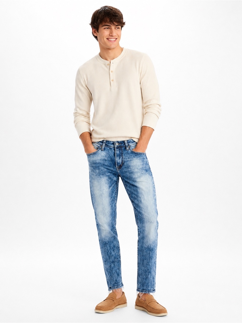 American Eagle Outfitters Mens Slim Skinny Jeans Blue Stretch Pocket 29 x 30 - Picture 2 of 9
